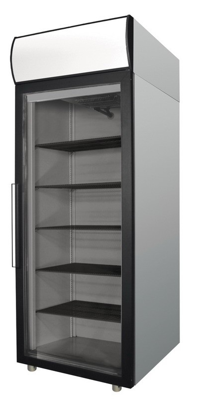 Шкаф холодильный Polair DM107-G (ШХ-0,7ДС нерж.) со стеклянной дверью