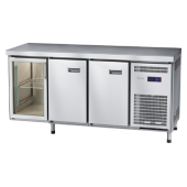 Стол холодильный Abat СХС-60-02 (2 двери, 1 дверь-стекло, без борта)
