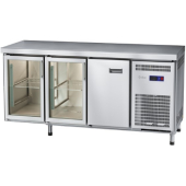 Стол холодильный Abat СХС-60-02 (2 двери-стекло, 1 дверь, без борта)