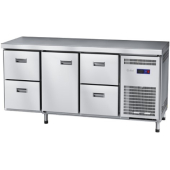 Стол холодильный Abat СХС-70-02 (2 ящика, 1 дверь, 2 ящика, без борта)