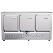 Стол холодильный среднетемпературный Abat СХС-70Н-02 (дверь, дверь, дверь) без борта