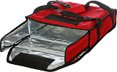 Термосумка Luxstahl 515 (420х420х100 мм, на 2 пиццы, фольгированная с вентиляцией, красная)