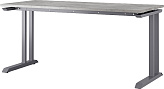 Стол офисный КОБОР L1-120/60 graphite/chicago