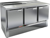 Стол для салатов HICOLD SLE2-111GN (1/6) с крышкой